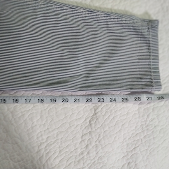 Liz Claiborne Blue and White Striped Trousers - Picture 9 of 10